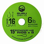 Gotowe Przypony Feederowe &raquo; Gotowe Przypony - z Włosem &raquo; GURU QM1 Standard Hair Ready Rigs - 38cm 16 / 0.17mm / 15in (38cm) &raquo; Rockworld Sklep dla karpiarzy, Sklep Wędkarski - Kulki proteinowe
