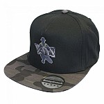 Vass Snapback Black with Black/Grey Camo Peak 