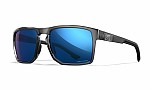 WileyX FOUNDER Captivate Polarized Blue Mirror Grey Gloss Crystal Frame