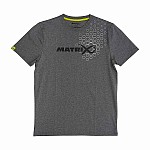 Matrix Hex Print T-Shirt - Grey XXXL