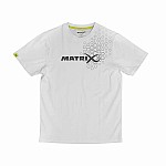 Matrix Hex Print T-Shirt - White XXXL