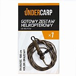 UnderCarp - Gotowy Zestaw Karpiowy Helikopterowy do Rzutów  brązowy / 100cm