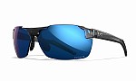 WileyX PRIME Captivate Polarized Blue Mirror Grey Gloss Crystal Grey Frame