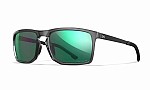 WileyX AXE Captivate Polarized Green Mirror Amber Gloss Crystal Grey Frame WileyX AXE Captivate Polarized Green Mirror Amber Gloss Crystal Grey Frame
