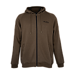 Avid Carp Compound Zip Hoodie - Brown L