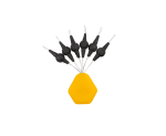 Avid Carp Outline Tungsten Naked Heli Beads