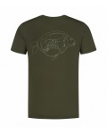 Korda One Liner T-Shirt - Olive M