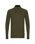 Korda Mock Neck Thermal LS Shirt - Dark Olive L