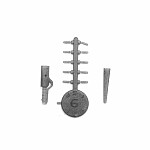 ESP Adjustable Lead Clips  choddy silt /czarny