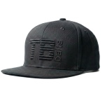 TB Baits Snapback Cap 3D Logo Black