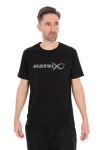 Matrix Large Fade Logo T-shirt - Black/Grey XXXL