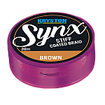 Kryston Synx Stiff Coated Braid 30 lb / Gravel Brown