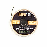 UnderCarp Otulin Soft - Plecionka przyponowa w otulinie zielony / 25lb