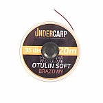UnderCarp Otulin Soft - Plecionka przyponowa w otulinie brązowy / 35lb