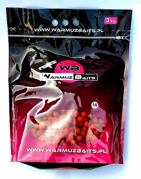WarmuzBaits - Kulki zanętowe Truskawka Krem 16 mm / 3kg (worek)