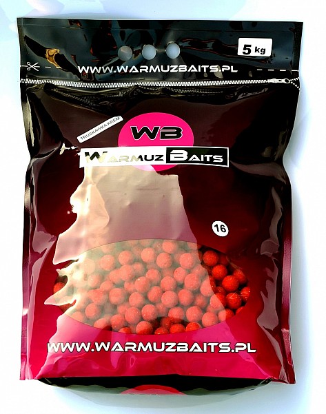 WarmuzBaits - Kulki zanętowe Truskawka Krem 16 mm / 5kg (worek)