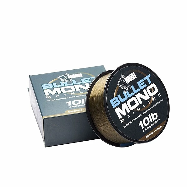 Nash Bullet Mono 10lb(0,28mm) / brown / 1000m