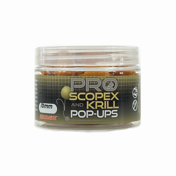 NEW Starbaits Probiotic Scopex and Krill Pop-Ups 16mm/50g NEW Starbaits Probiotic Scopex and Krill Pop-Ups 16mm/50g