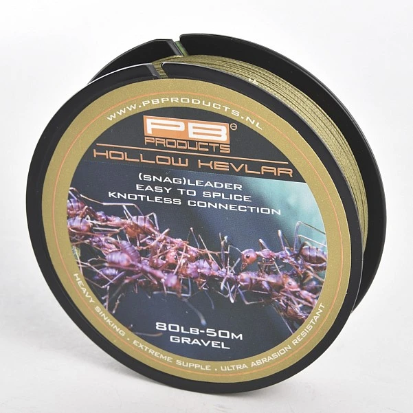PB Hollow Kevlar Braid Gravel / Brązowy