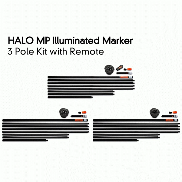 Fox Halo Iluminated Marker Pole Kit 3 sztuki z pilotem