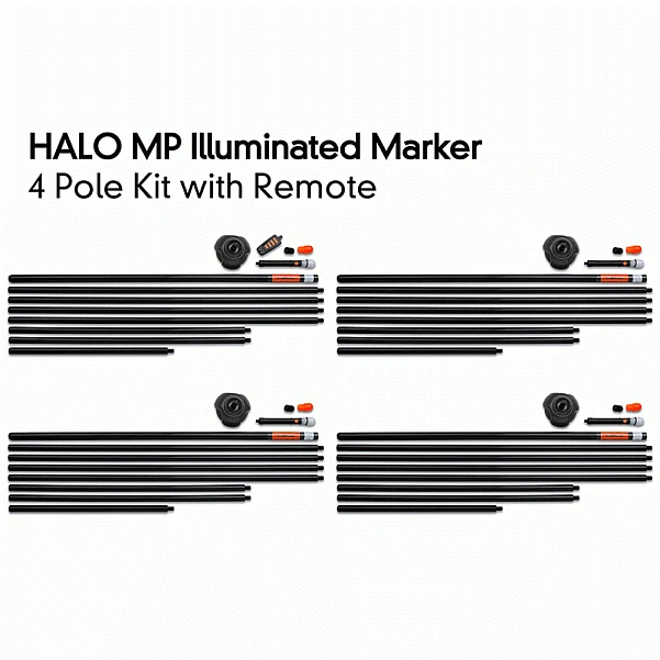 Fox Halo Iluminated Marker Pole Kit 4 sztuki z pilotem