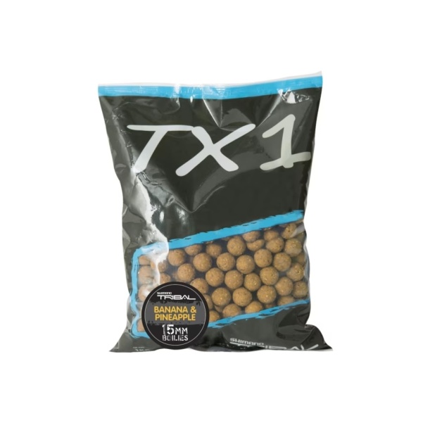 Shimano Tribal TX1 Boilies - Banana Pineapple - 1 kg 24 mm Shimano Tribal TX1 Boilies - Banana Pineapple - 1 kg 24 mm