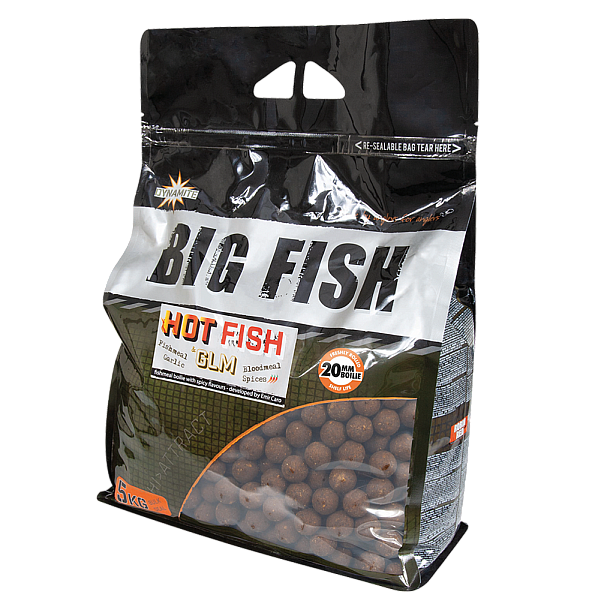 DynamiteBaits BIG FISH Boilies - Hot Fish & GLM 20 mm / 5kg