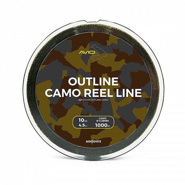 Avid Carp Outline Camo Reel Line  1000m / 10lb (4,5kg) / 0.28mm