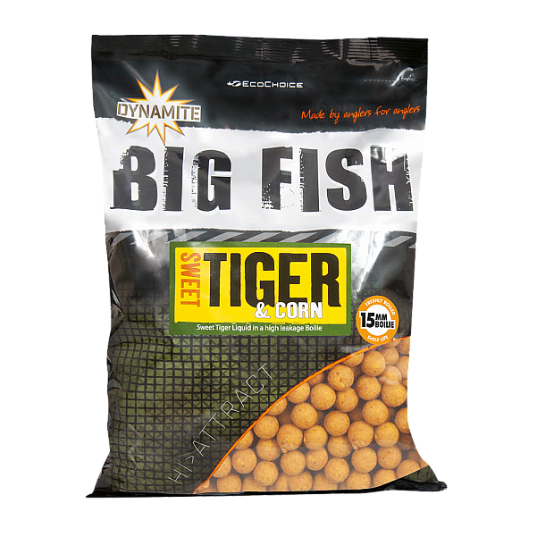DynamiteBaits Boilies - Sweet Tiger Corn 15 mm / 1.8kg DynamiteBaits Boilies - Sweet Tiger Corn 15 mm / 1.8kg