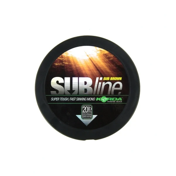 Korda SubLine Ultra Touch 1000m 0,43/20 lb (9.1kg) brązowy