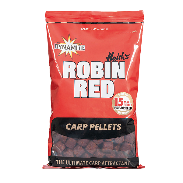 Dynamite Baits Carp Pellets - Robin Red 15 mm (z otworem)