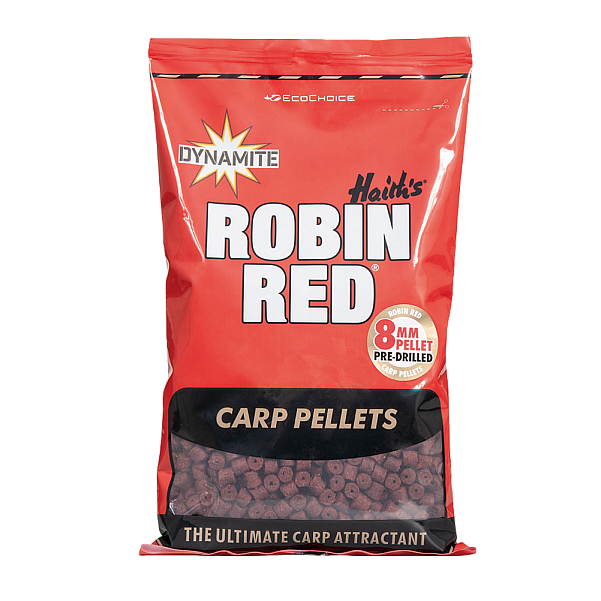 Dynamite Baits Carp Pellets - Robin Red 8 mm (z otworem)