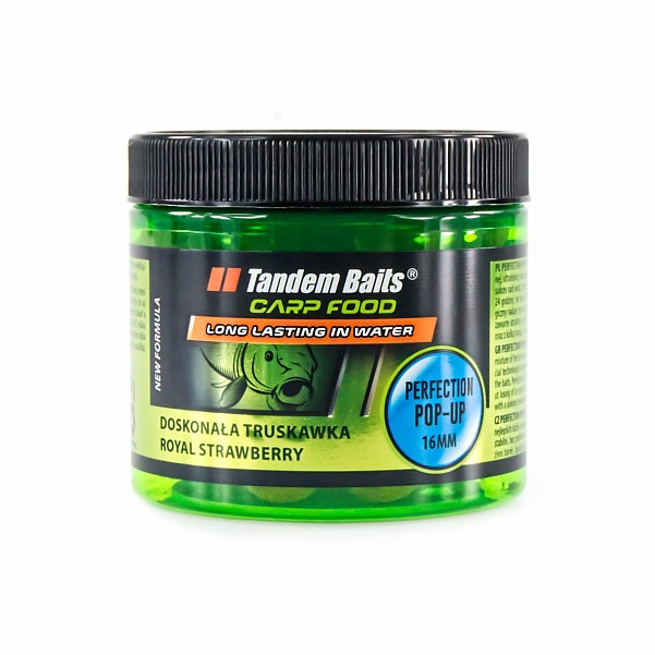 TandemBaits Carp Food Perfection Pop Up - Doskonała Truskawka 16 mm / 70g