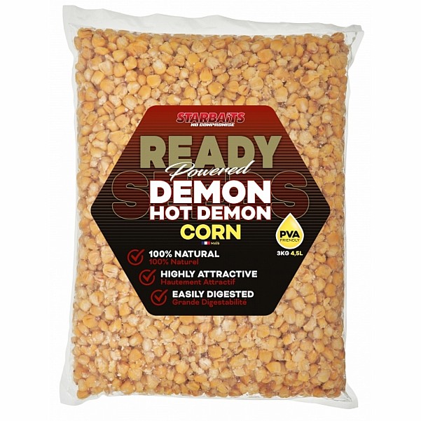 Starbaits Ready Seeds Corn - Hot Demon 3kg Starbaits Ready Seeds Corn - Hot Demon 3kg