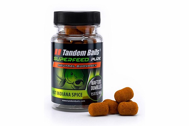 TandemBaits SuperFeed Pure Dumbells Wafters - Hot Indiana Spice