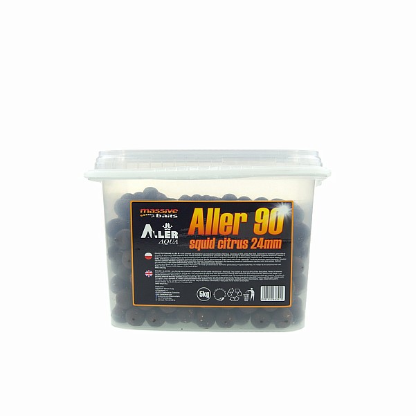 Massive Baits Aller 90 Squid Citrus Boilies 24mm / 5kg