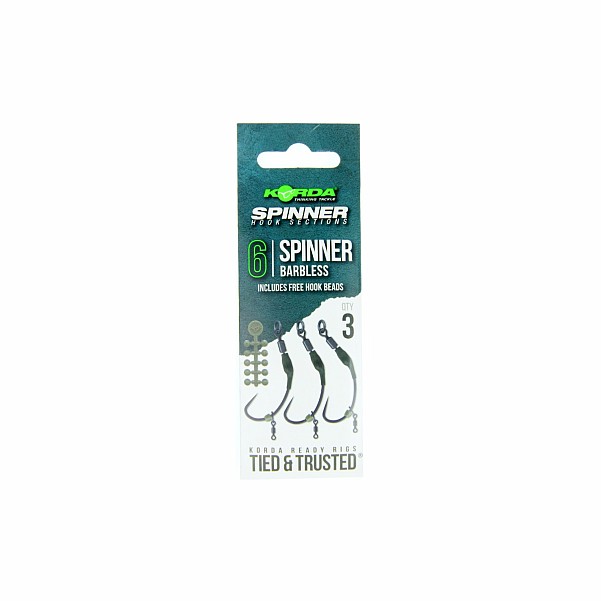 Korda Spinner Hook Sections Spinner - Barbless 6 (bezzadziorowy) Korda Spinner Hook Sections Spinner - Barbless 6 (bezzadziorowy)