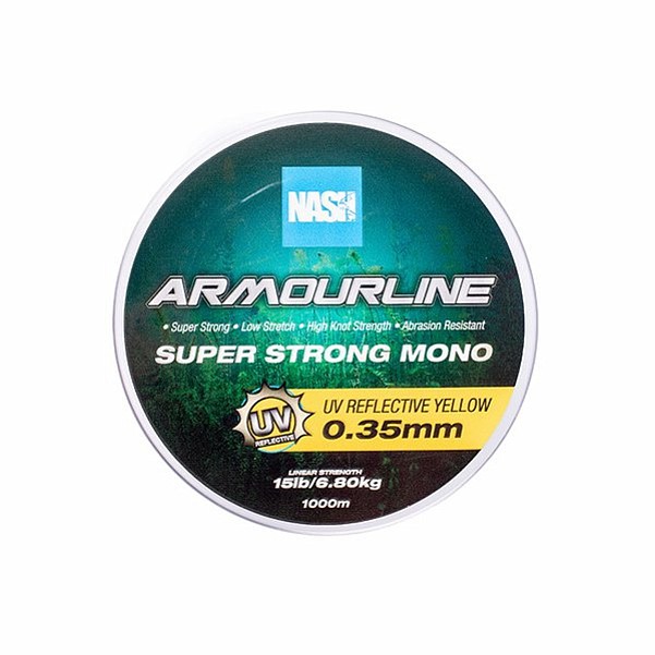 Nash Armourline Super Strong Mono UV Yellow 0.35mm (15lb) / 1000m Nash Armourline Super Strong Mono UV Yellow 0.35mm (15lb) / 1000m