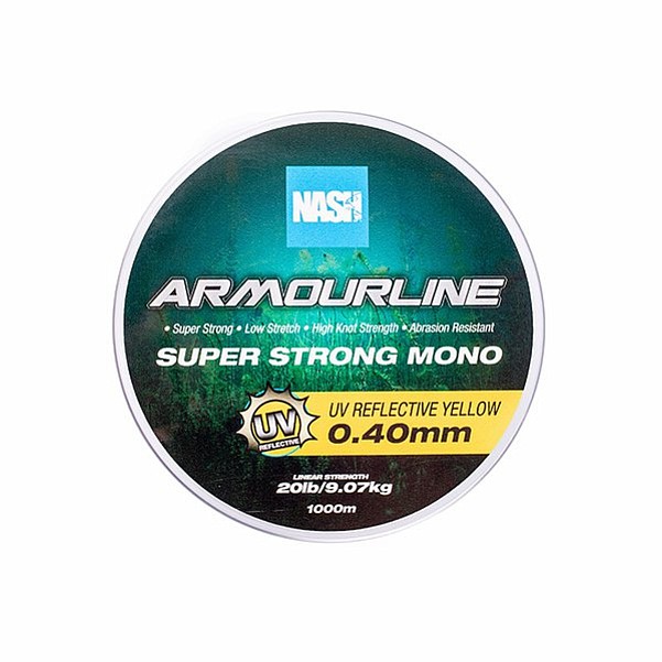 Nash Armourline Super Strong Mono UV Yellow 0.40mm (20lb) / 1000m Nash Armourline Super Strong Mono UV Yellow 0.40mm (20lb) / 1000m