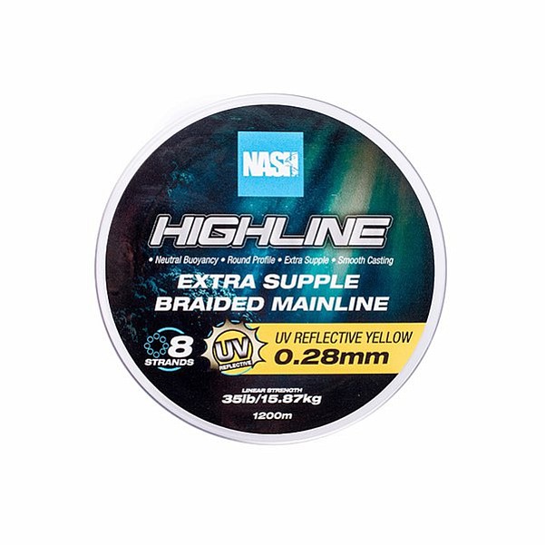 Nash Highline Floating Braid UV Yellow  0.28mm  / 1200m