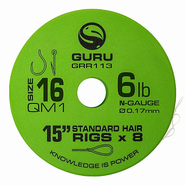 GURU QM1 Standard Hair Ready Rigs - 38cm 16 / 0.17mm / 15in (38cm) GURU QM1 Standard Hair Ready Rigs - 38cm 16 / 0.17mm / 15in (38cm)