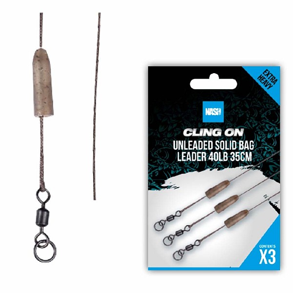 Nash Ready Tied Unleaded Solid Bag Leader