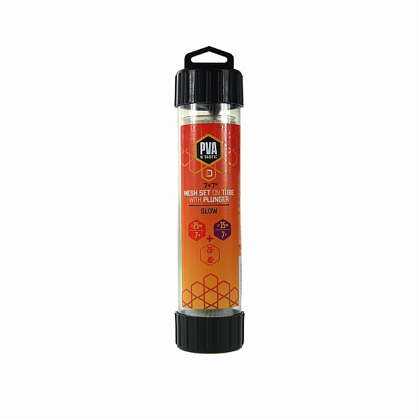 Delphin PVA NTastic Mesh Set on Tube with Plunger - 25mm + 35mm - Slow Melt