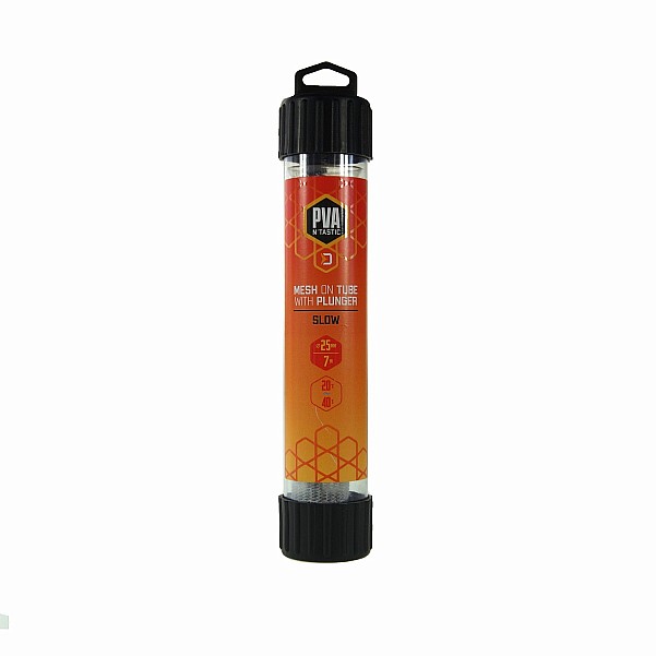 Delphin PVA NTastic Mesh on Tube with Plunger 25mm/7m - Slow Melt 25mm / 7m Delphin PVA NTastic Mesh on Tube with Plunger 25mm/7m - Slow Melt 25mm / 7m