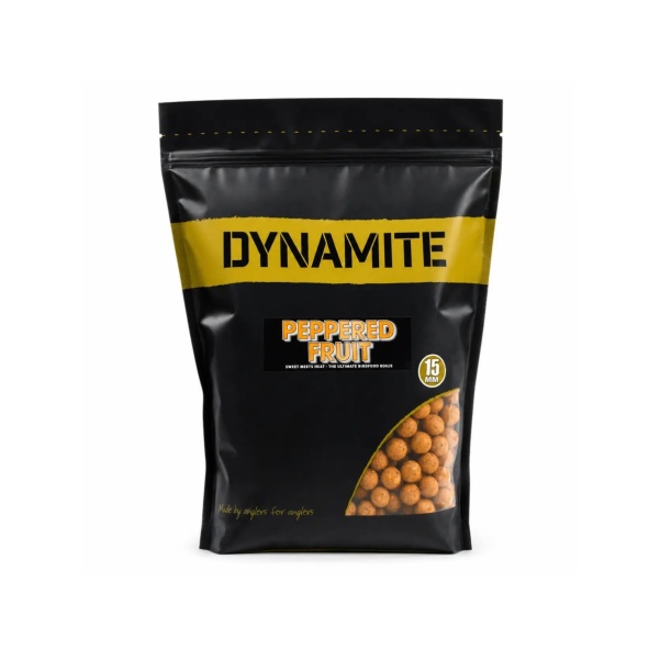 DynamiteBaits Peppered Fruit Boilies 15 mm / 1.8kg DynamiteBaits Peppered Fruit Boilies 15 mm / 1.8kg