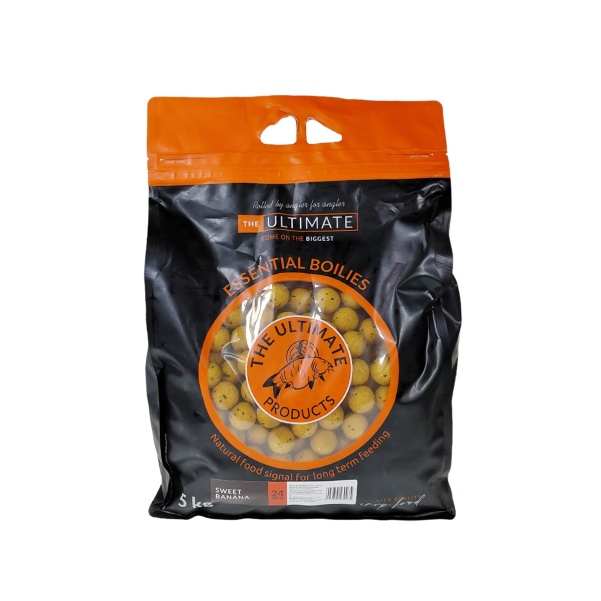 UltimateProducts Essential Boilies - Sweet Banana 24mm / 5kg UltimateProducts Essential Boilies - Sweet Banana 24mm / 5kg