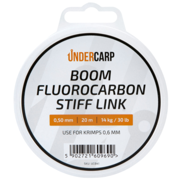 UnderCarp Boom Fluorocarbon Stiff Link 0.50mm (30lb) / 20m UnderCarp Boom Fluorocarbon Stiff Link 0.50mm (30lb) / 20m
