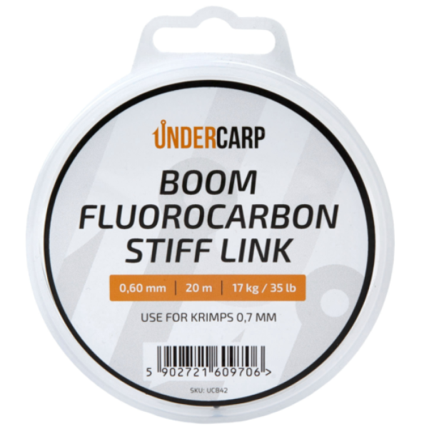 UnderCarp Boom Fluorocarbon Stiff Link 0.60mm (35lb) / 20m UnderCarp Boom Fluorocarbon Stiff Link 0.60mm (35lb) / 20m