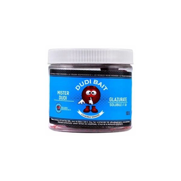DUDI BAIT Mister Dudi Glazurate SOLUBLE Hookbaits 20mm DUDI BAIT Mister Dudi Glazurate SOLUBLE Hookbaits 20mm