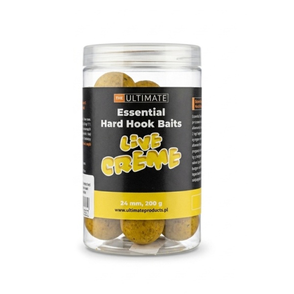 UltimateProducts Essential Hard Hookbaits - Live Creme 24 mm UltimateProducts Essential Hard Hookbaits - Live Creme 24 mm